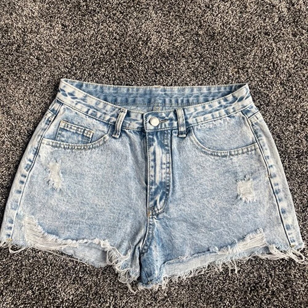 Vintage High Rise Curvy Mom Shorts #478